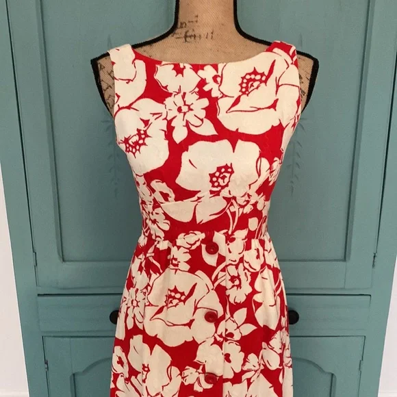 Vintage Huey Waltzer for Mannequin. Beautifully made dress. High Waisted. - Picture 2 of 12